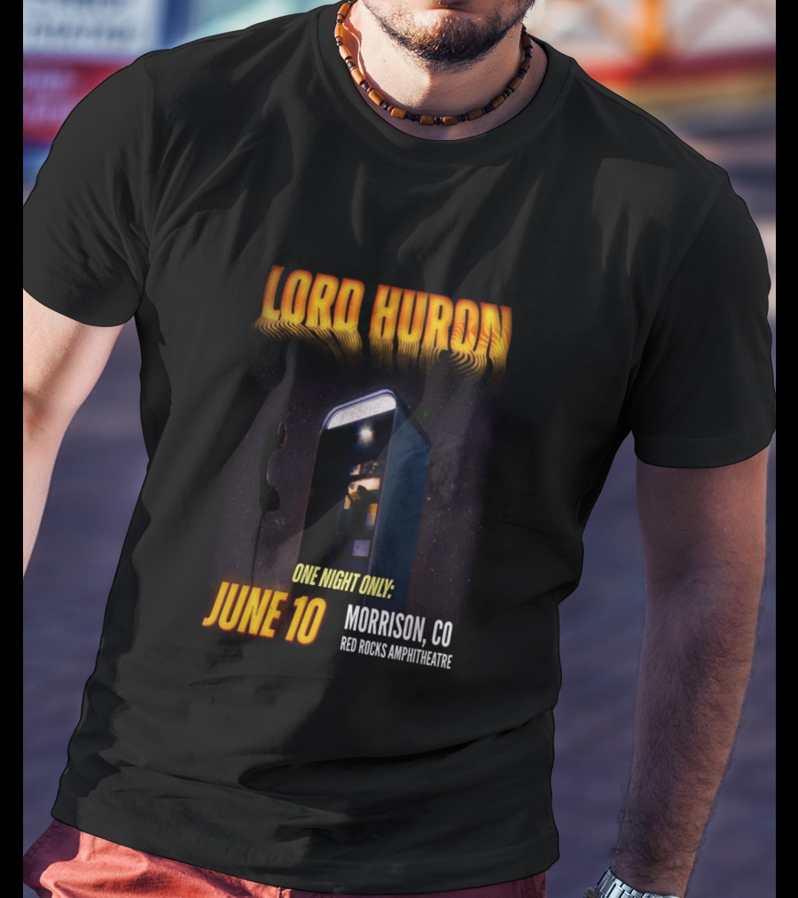 Lord Huron One Night Only June 10 Morrison CO Red Rocks Amphitheatre T-Shirt