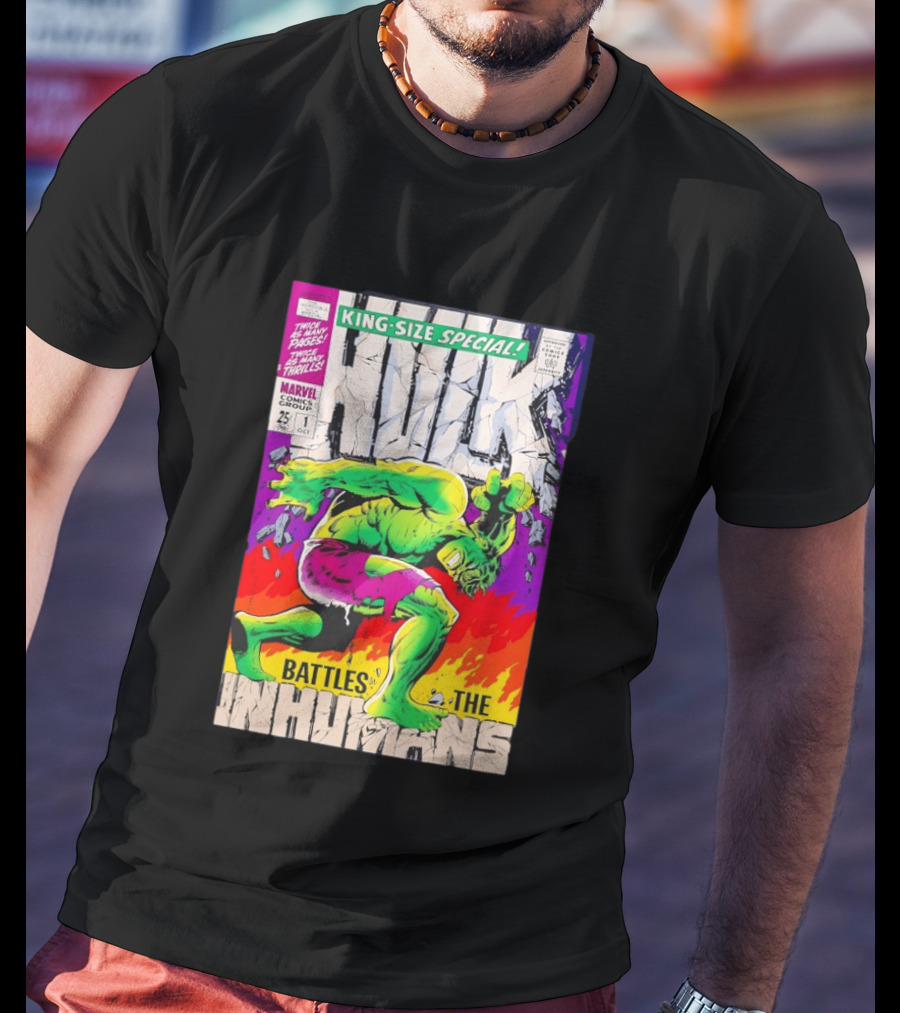 The Incredible Hulk King Size Special Battles The Inhumans Marvel Comics Group 1968 Cover T-Shirt