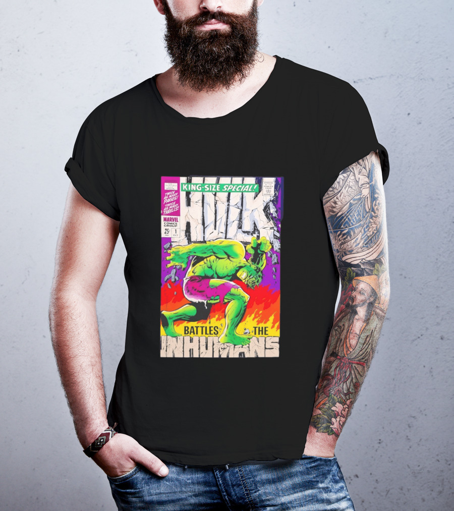 The Incredible Hulk King Size Special Battles The Inhumans Marvel Comics Group 1968 Cover T-Shirt