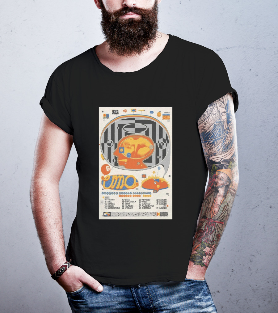 Unknown Mortal Orchestra Euro Tour 2026 Concert Dates And Locations T-Shirt
