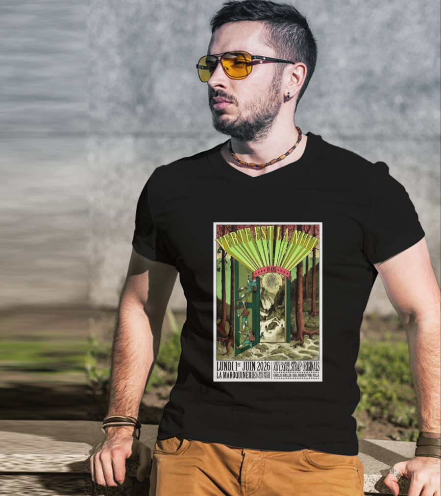 Verte Est La Nuit 10 Ans Lundi 1er Juin 2026 La Maroquinerie Paris Carte Blanche Au Label Strap Originals T-Shirt