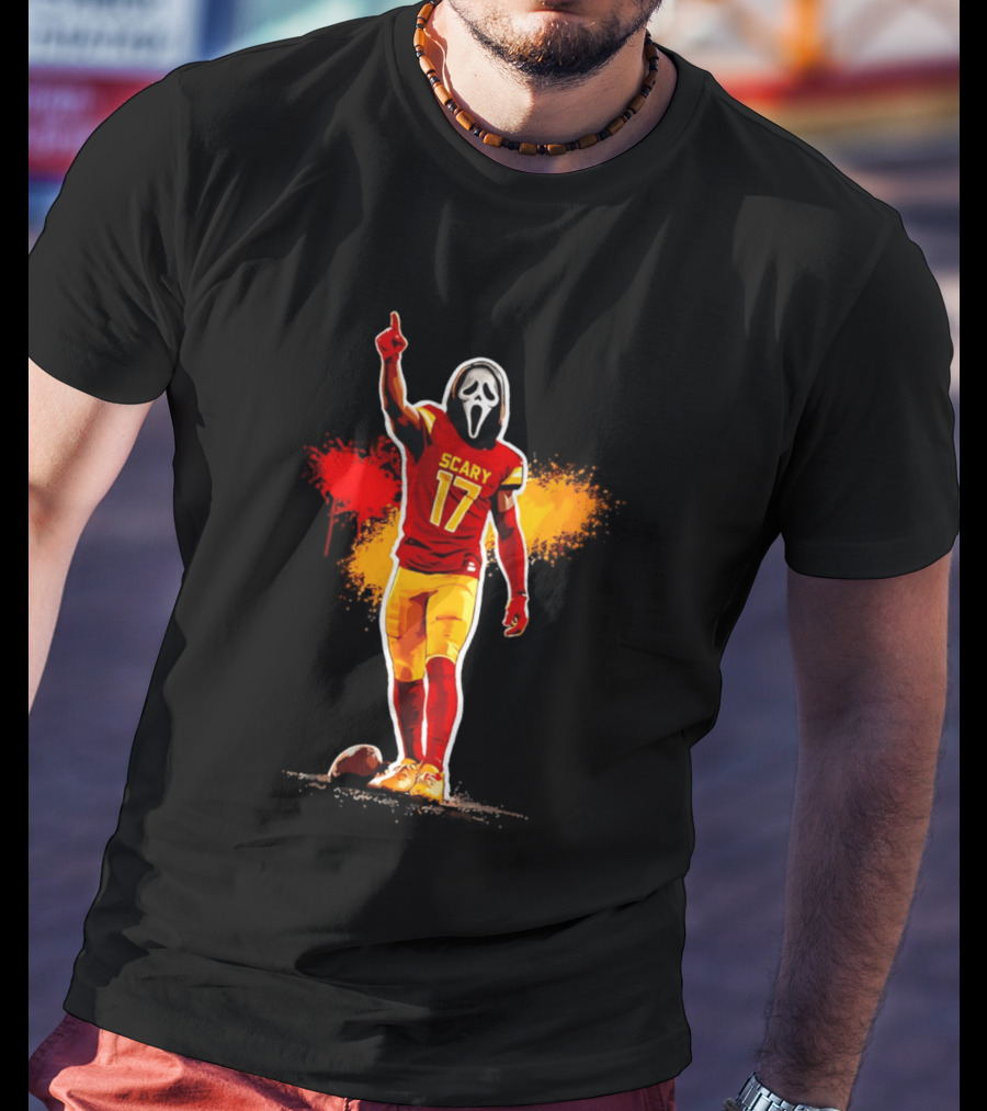 Washington Commanders Terry Mclaurin Scary 17 Horror Football Jersey T-Shirt