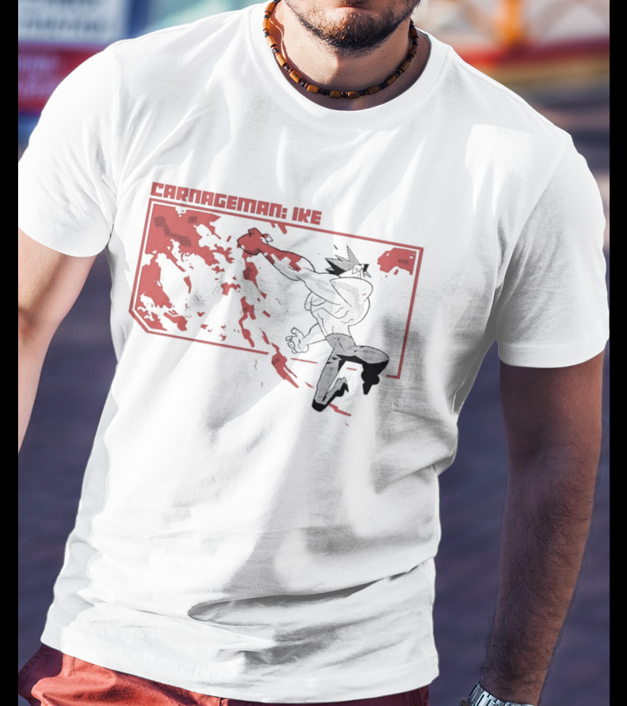 Carnageman Ike Comic Explosive Action T-Shirt