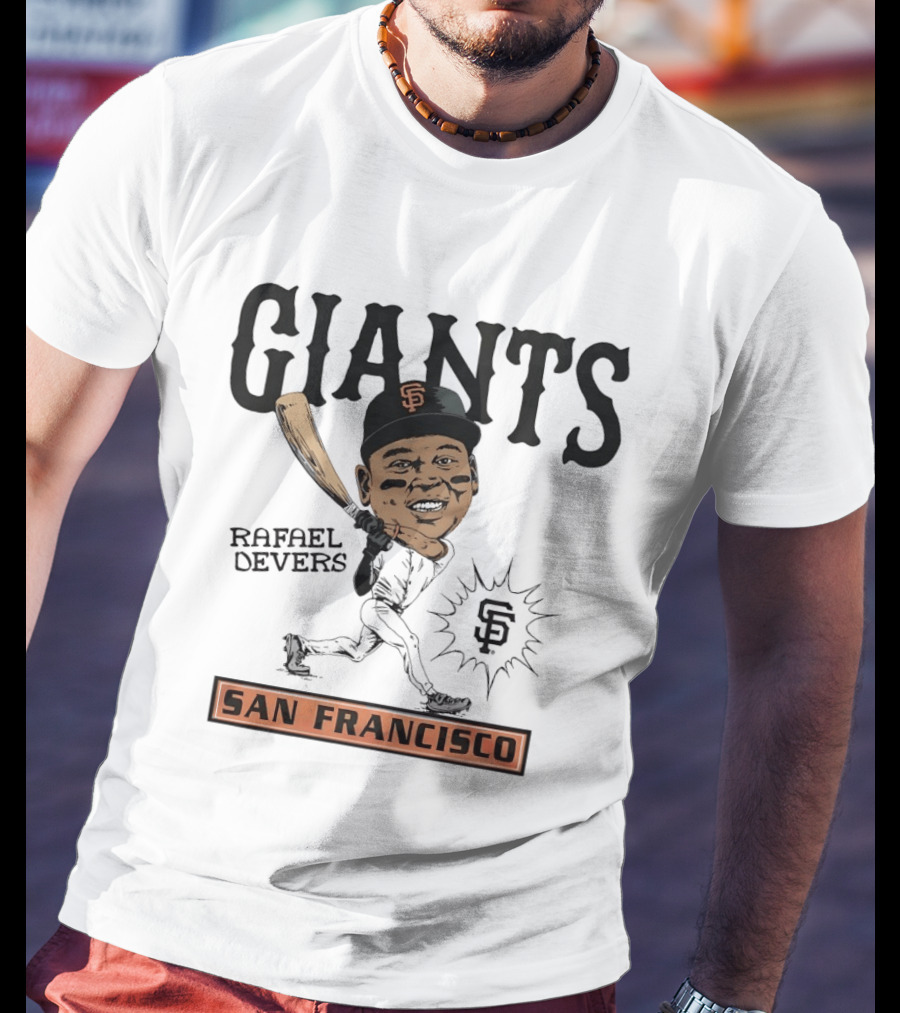 Rafael Devers San Francisco Giants MLB Baseball Caricature Giants San Francisco T-Shirt
