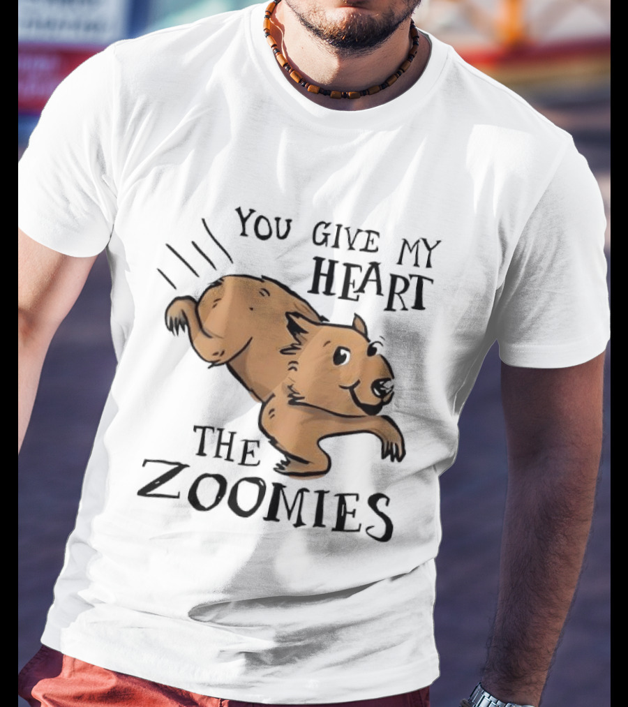 You Give My Heart The Zoomies Capybara T-Shirt