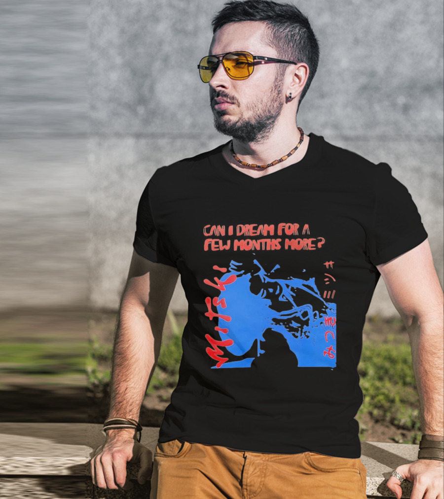 Can I Dream For Few Months More Unique Abstract Peaceful Face Blue And Red T-Shirt