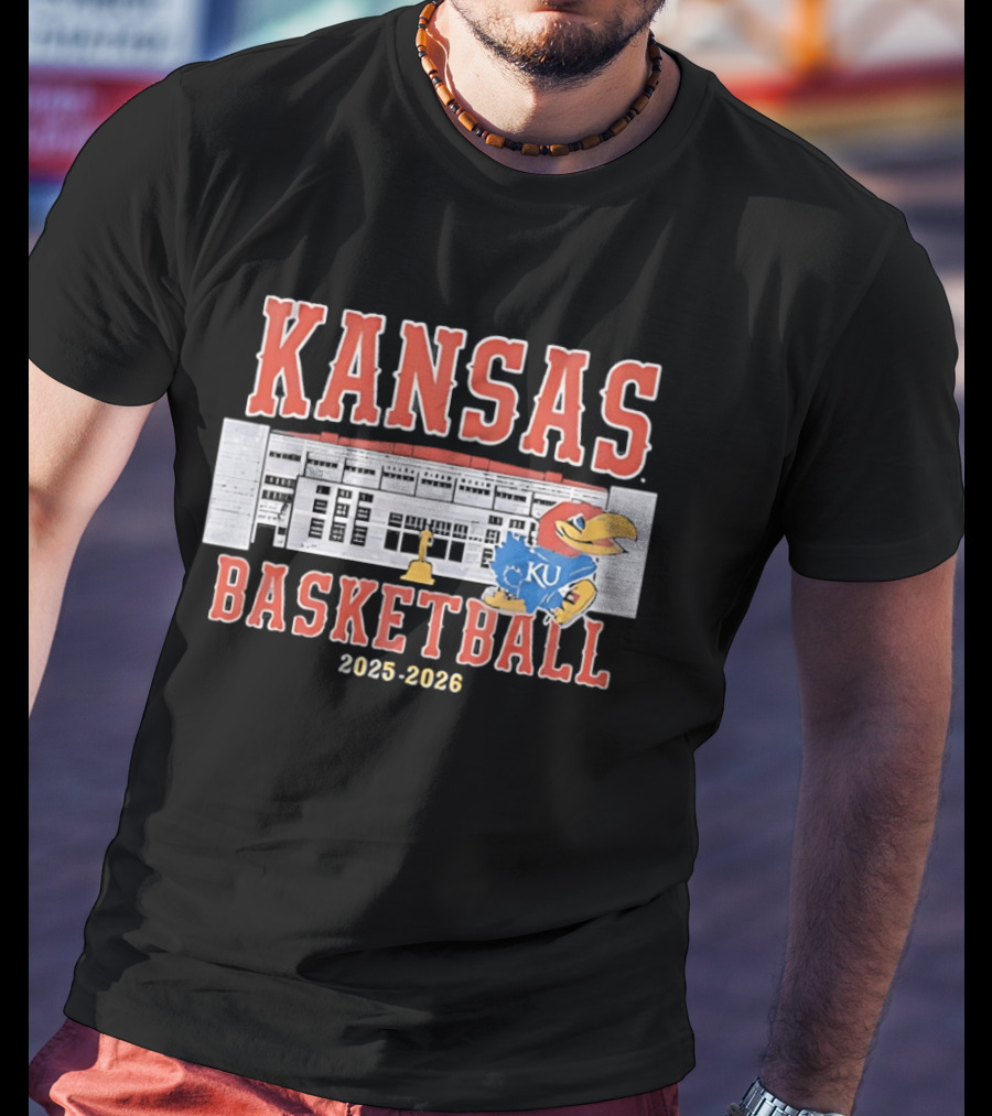 Kansas Jayhawks Basketball 2025 2026 Allen Fieldhouse KU T-Shirt