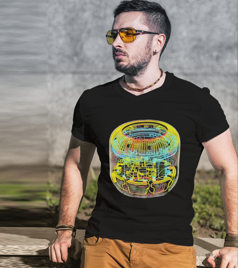 MKER Nuclear Reactor Schematic Blueprint Energy T-Shirt