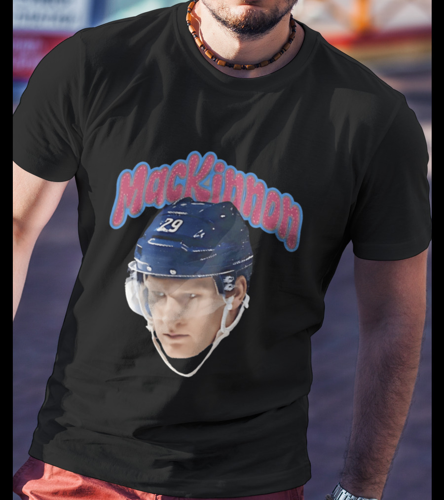 MacKinnon Big Head 29 Colorado Avalanche 26 T-Shirt