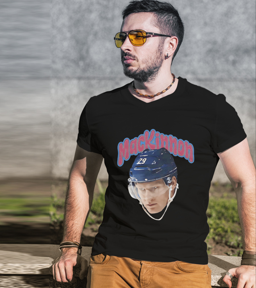 MacKinnon Big Head 29 Colorado Avalanche 26 T-Shirt