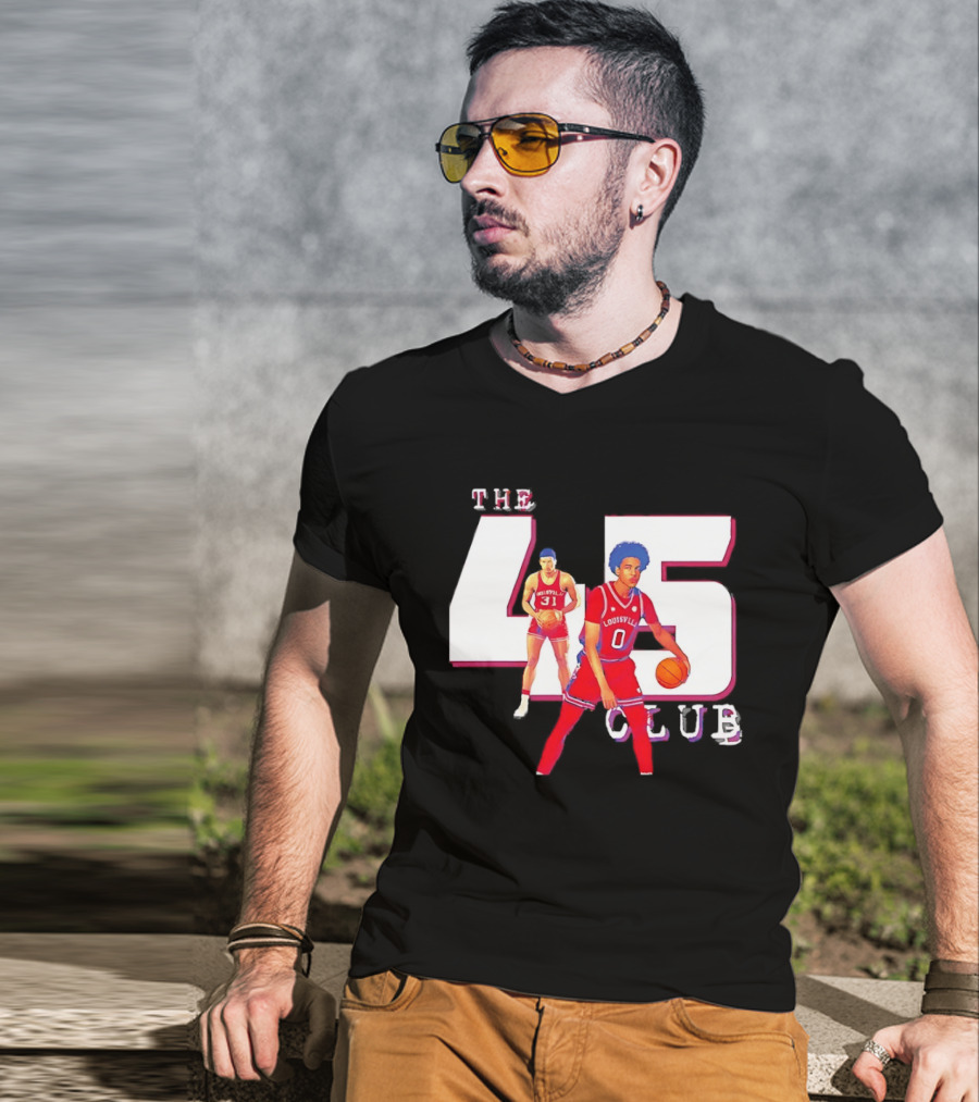 The 45 Club Louisville Cardinals Basketball Mikel Brown 31 And 0 T-Shirt
