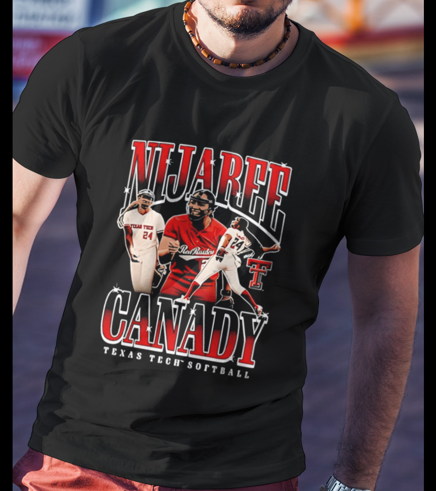 NiJaree Canady 24 Texas Tech Red Raiders Softball Star T-Shirt