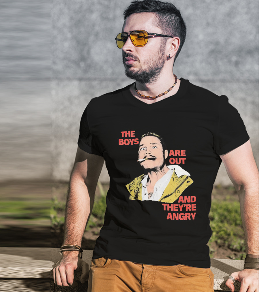 Zach Bryan The Boys Are Out And They're Angry Bold Comic T-Shirt