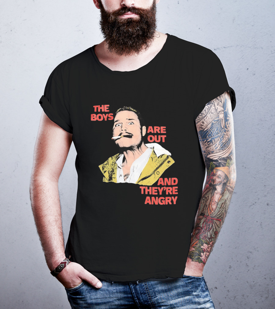 Zach Bryan The Boys Are Out And They're Angry Bold Comic T-Shirt