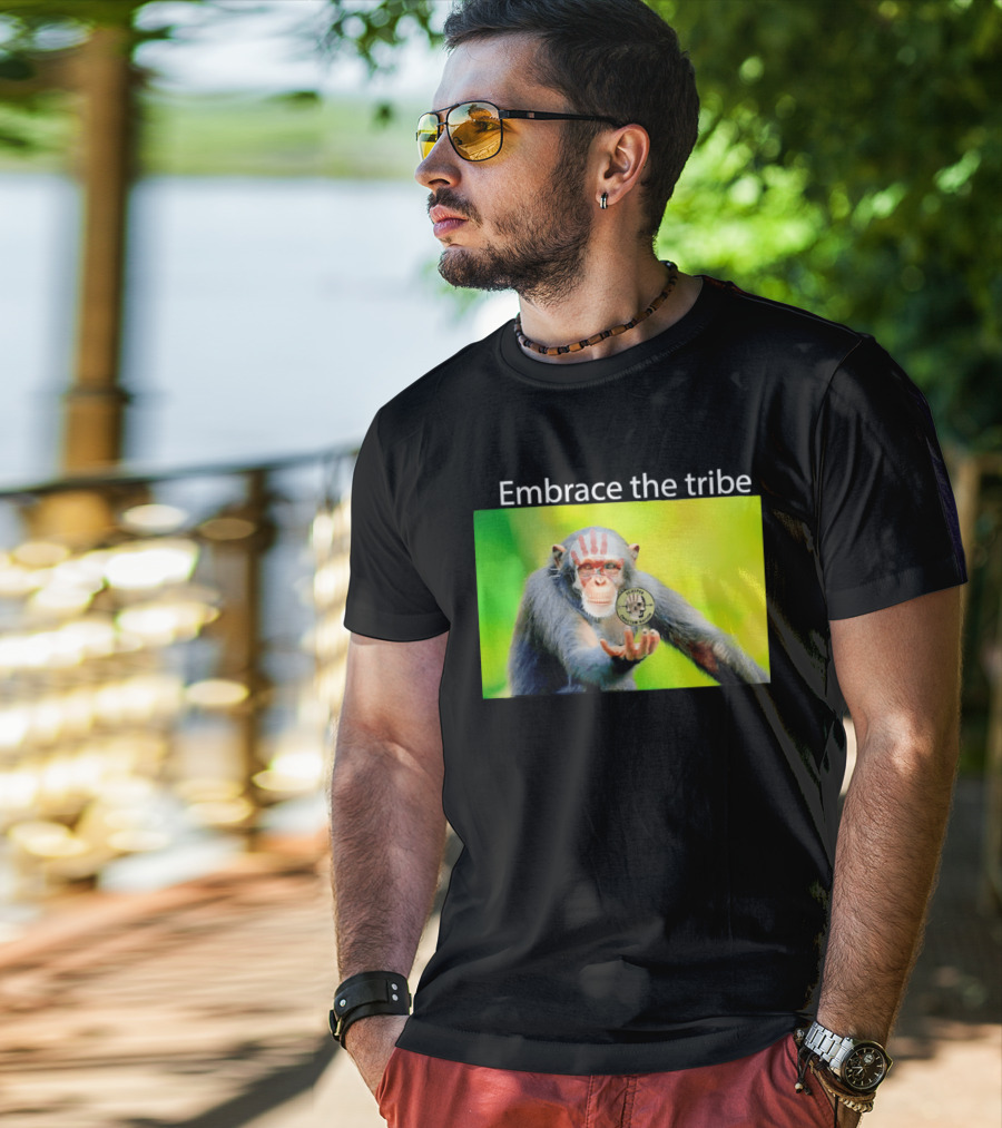 Scalper Choctaw Nation Monkey Embrace The Tribe Handprint T-Shirt