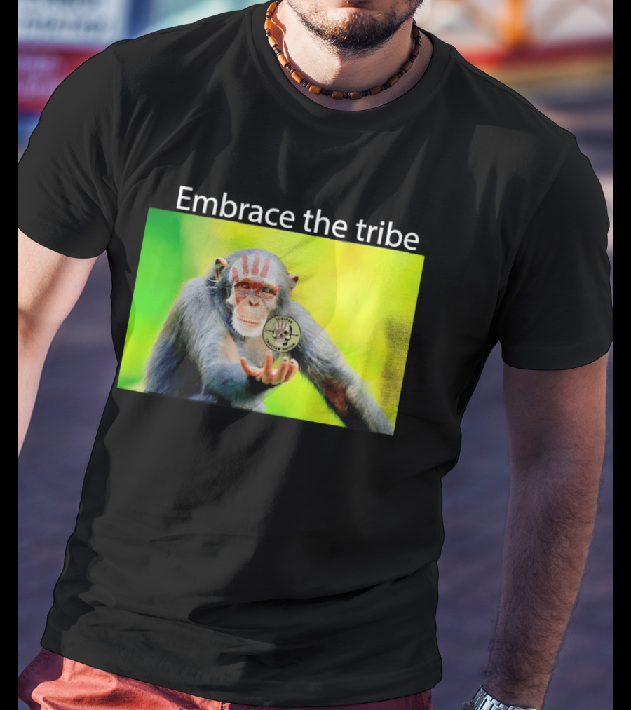 Scalper Choctaw Nation Monkey Embrace The Tribe Handprint T-Shirt