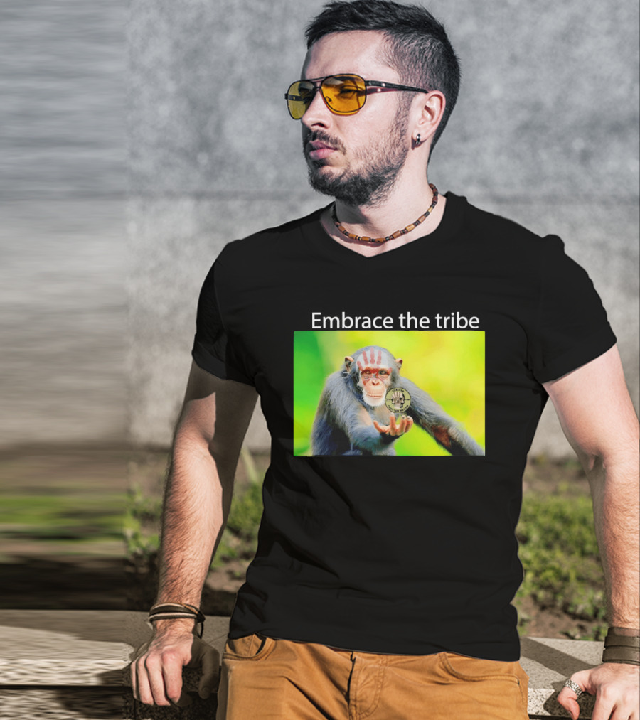 Scalper Choctaw Nation Monkey Embrace The Tribe Handprint T-Shirt
