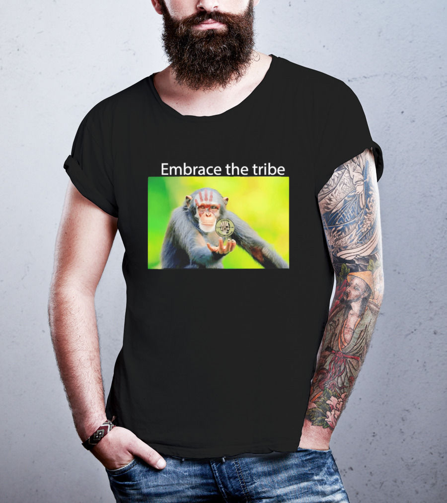 Scalper Choctaw Nation Monkey Embrace The Tribe Handprint T-Shirt