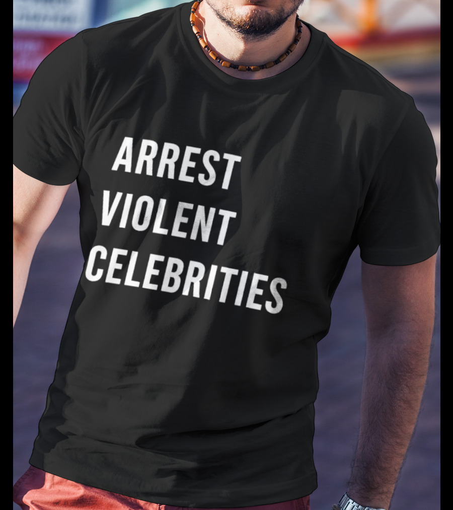 Arrest Violent Celebrities Alan Ritchson Topics T-Shirt