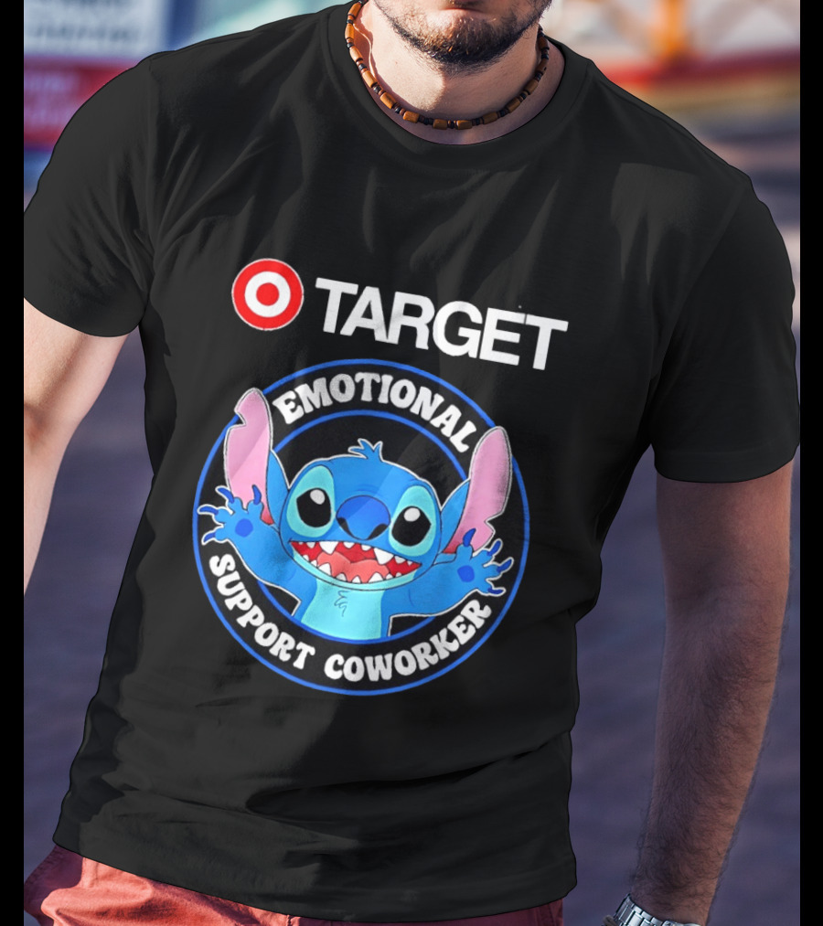 Target Happy Stitch Emotional Support Coworker T-Shirt