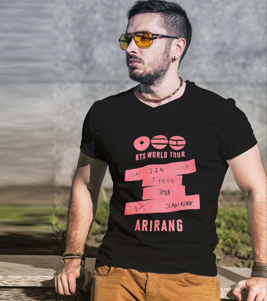 BTS World Tour 2026 Arirang Jimin Suga Jin J Hope Jungkook RM V T-Shirt