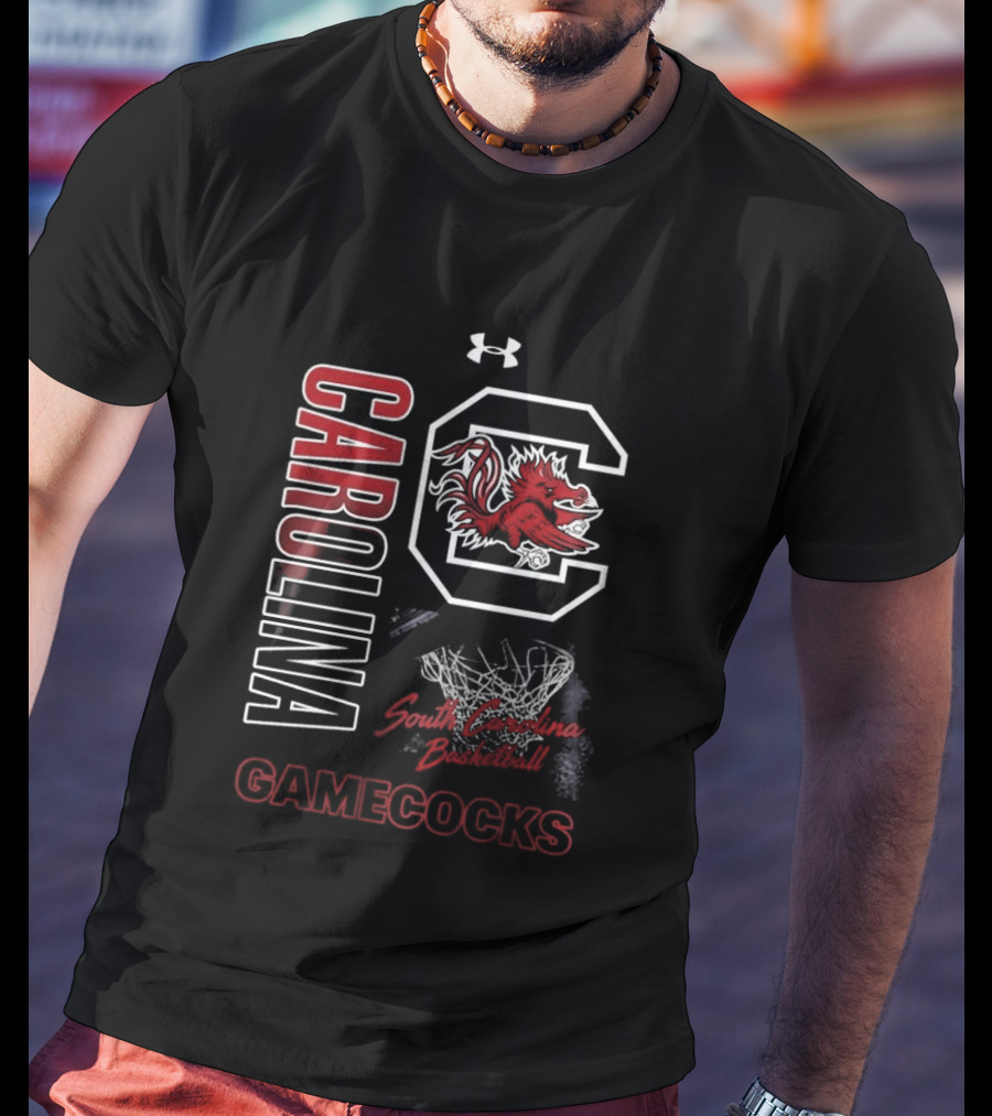 South Carolina Gamecocks Basketball 2026 C Logo Rooster T-Shirt