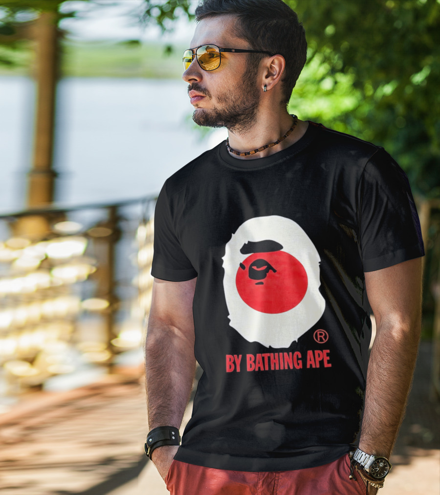 By Bathing Ape Japan Flag T-Shirt