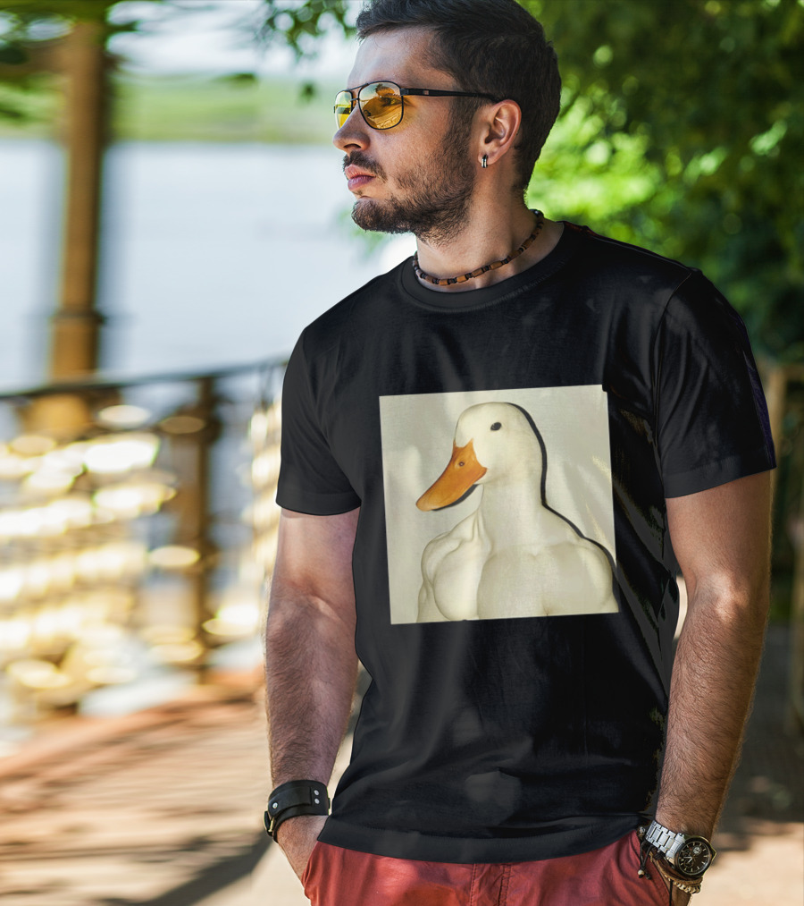 Muscle Goose Meme Buff Animal Bodybuilder Goose T-Shirt