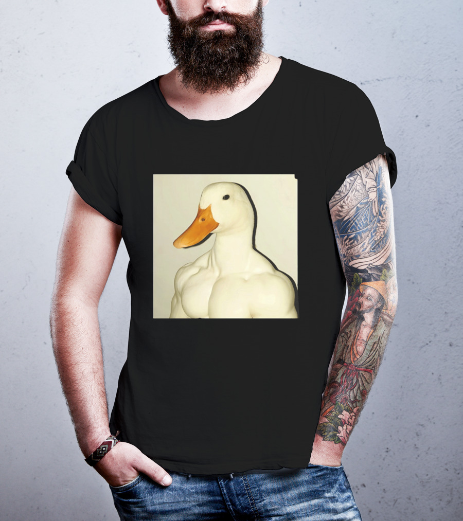Muscle Goose Meme Buff Animal Bodybuilder Goose T-Shirt