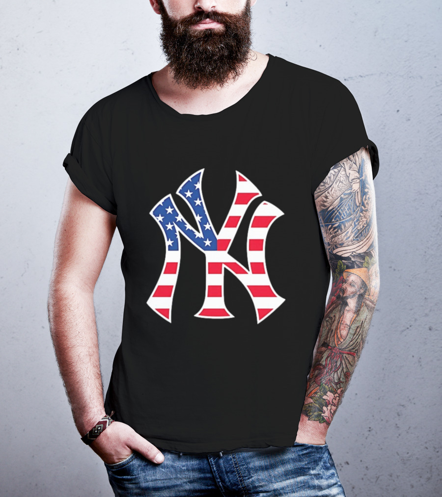New York Yankees Military Appreciation Red White Blue Stars And Stripes T-Shirt