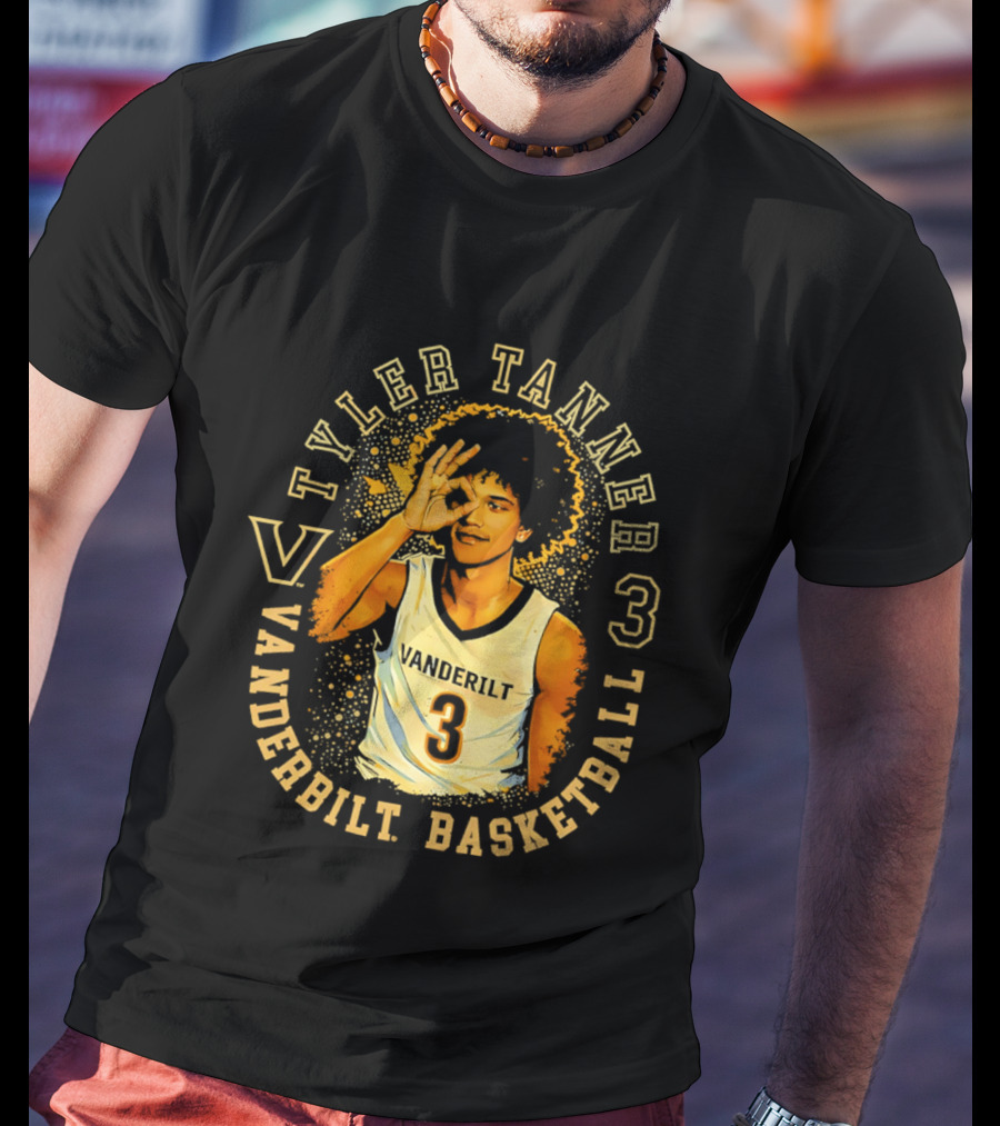 Tyler Tanner Vanderbilt Basketball 3 Commodores T-Shirt