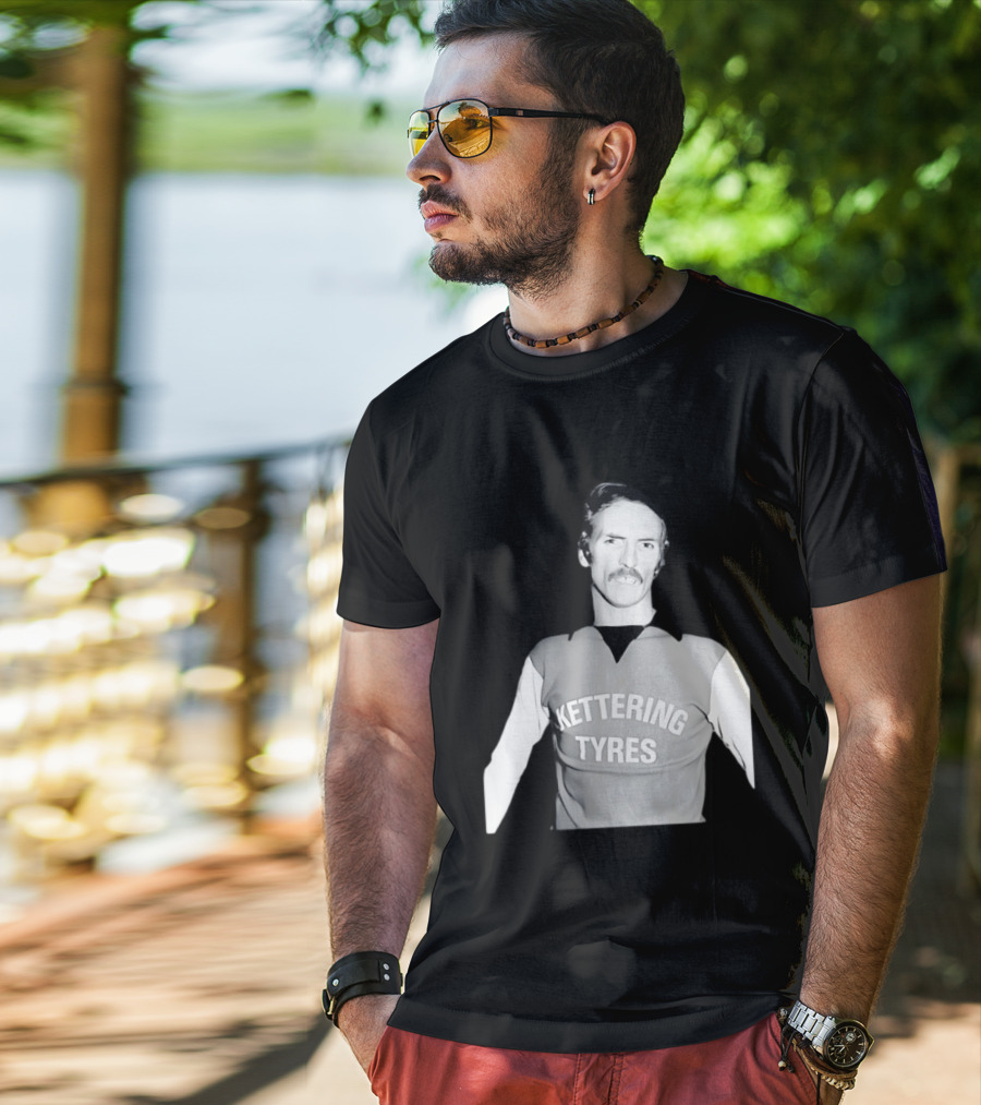 Derek Dougan Kettering Tyres Football Top T-Shirt