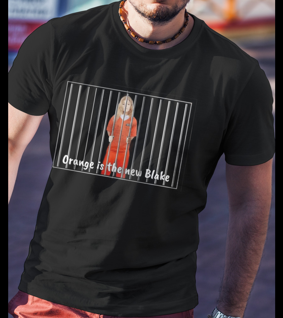 Orange Is The New Blake Locked Behind Bars Prison Humor T-Shirt