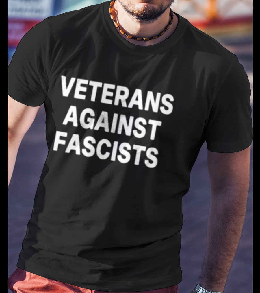 Veterans Against Fascists Original Veteran Movement T-Shirt