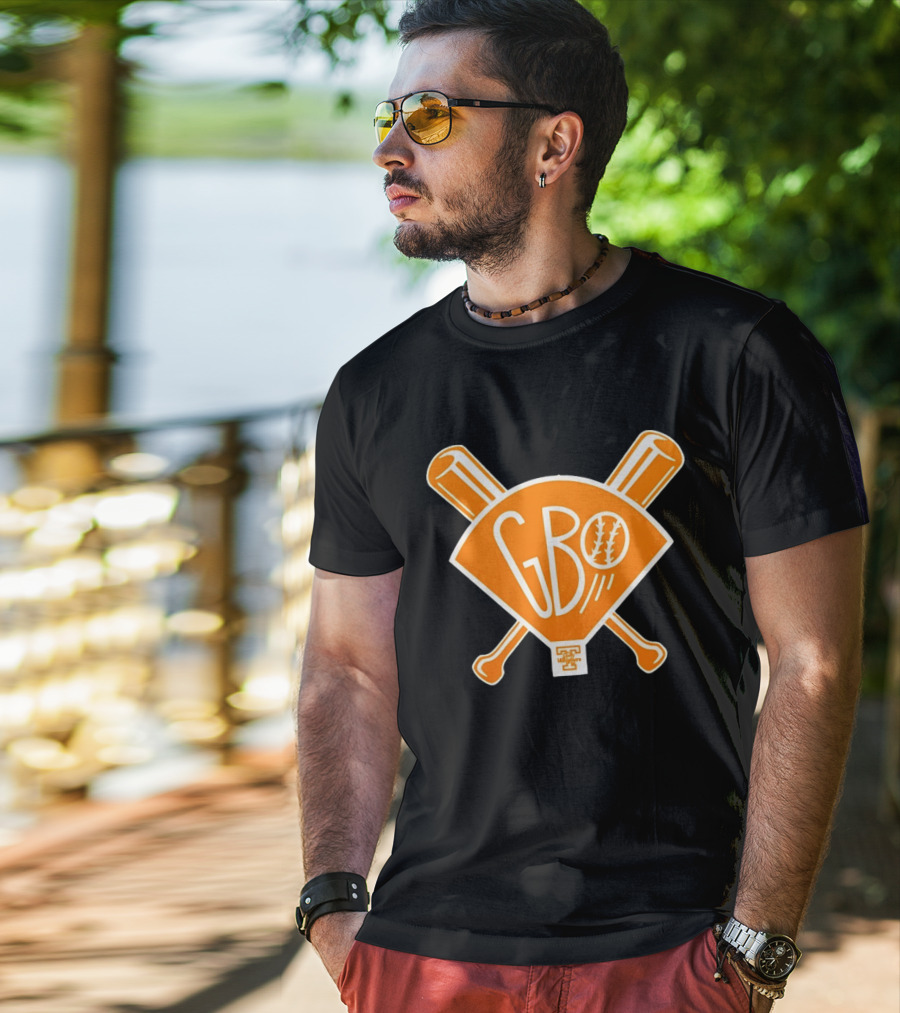 GBO Baseball Orange Crossed Bats University Of Tennessee Vols T-Shirt