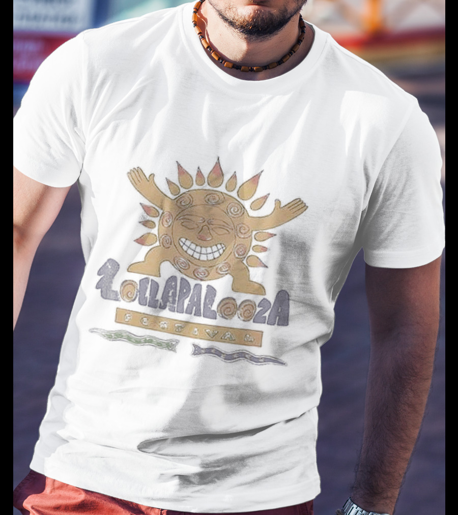 Lollapalooza Festival Sunburst Full Lineup 1992 T-Shirt