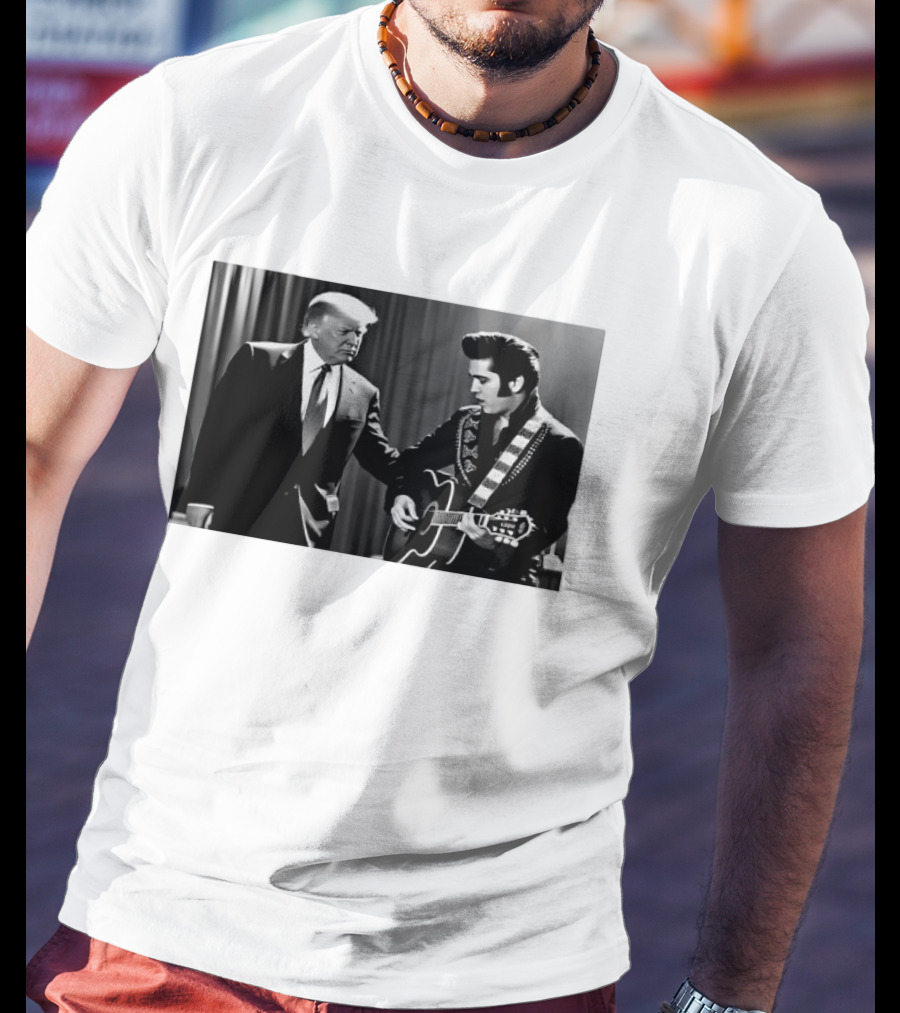 Trump Visits Graceland With Presley Guitar Moment T-Shirt