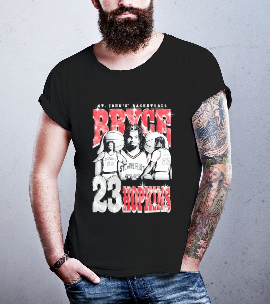 Bryce Hopkins St John's Basketball 23 Red Storm T-Shirt
