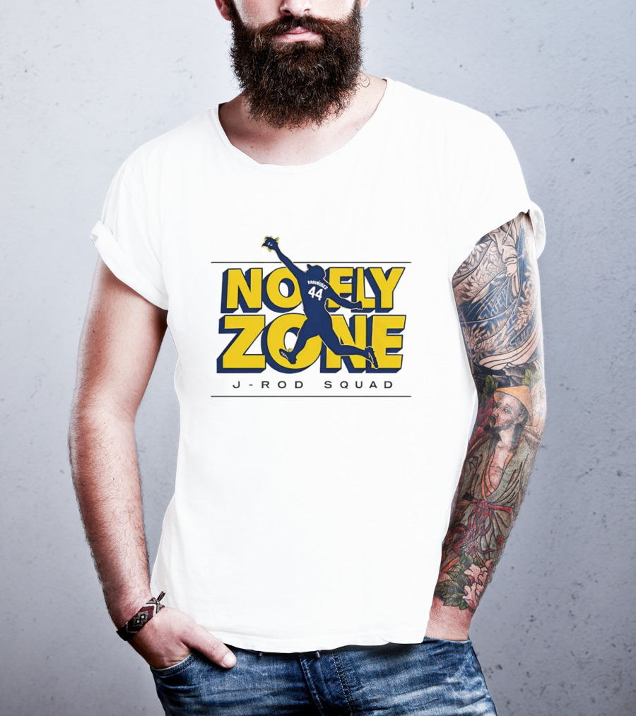 J Rod Squad No Fly Zone Baseball Catch 44 T-Shirt
