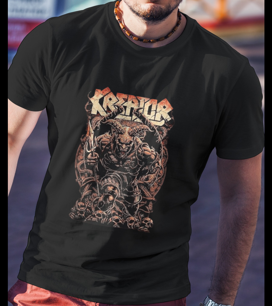 Kreator Krushers Of The World European Tour 2026 Skulls Demon T-Shirt