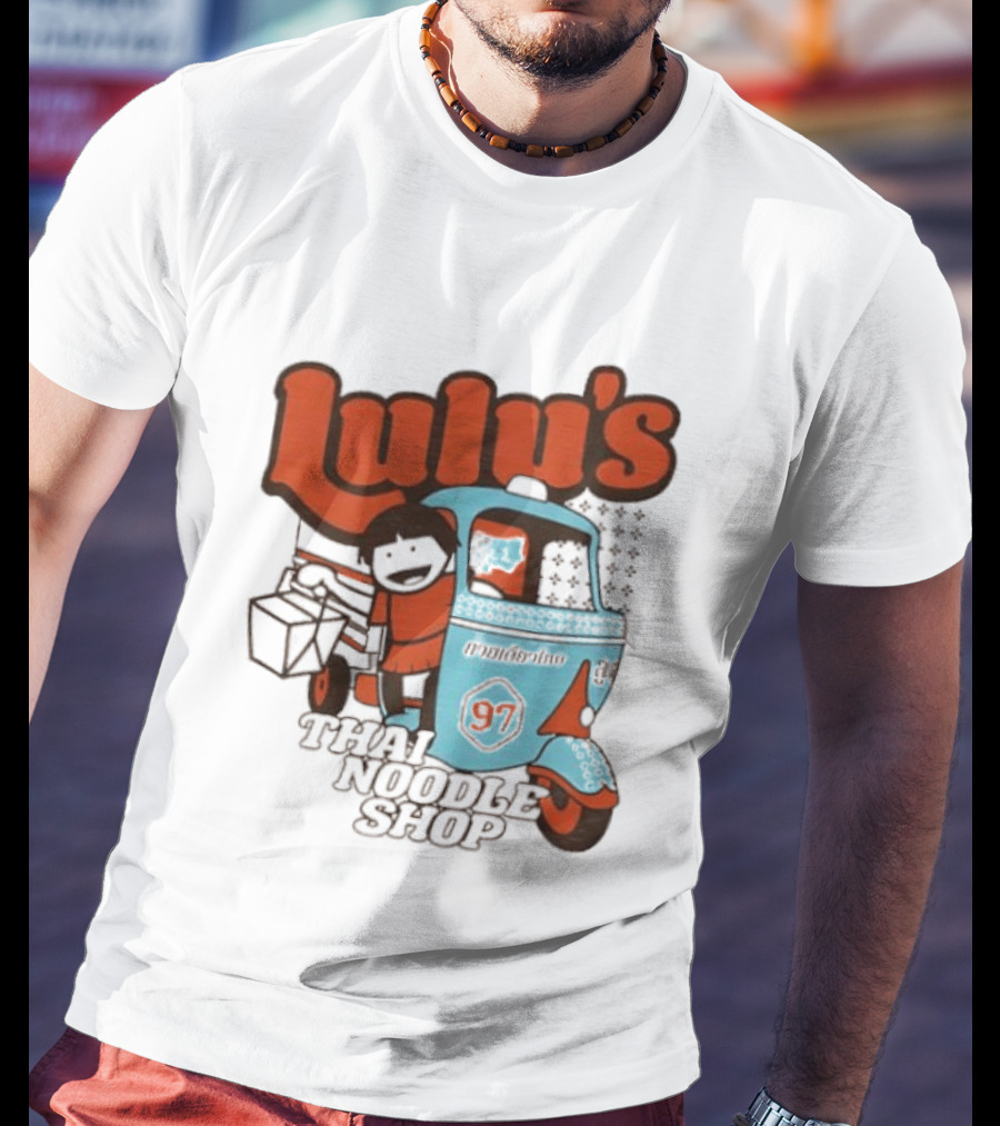 Lulu's Thai Noodle Shop Tuk Tuk Cartoon 97 T-Shirt