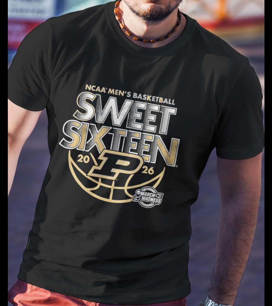 Purdue Boilermakers NCAA Men's Basketball 2026 Sweet 16 March Madness T-Shirt