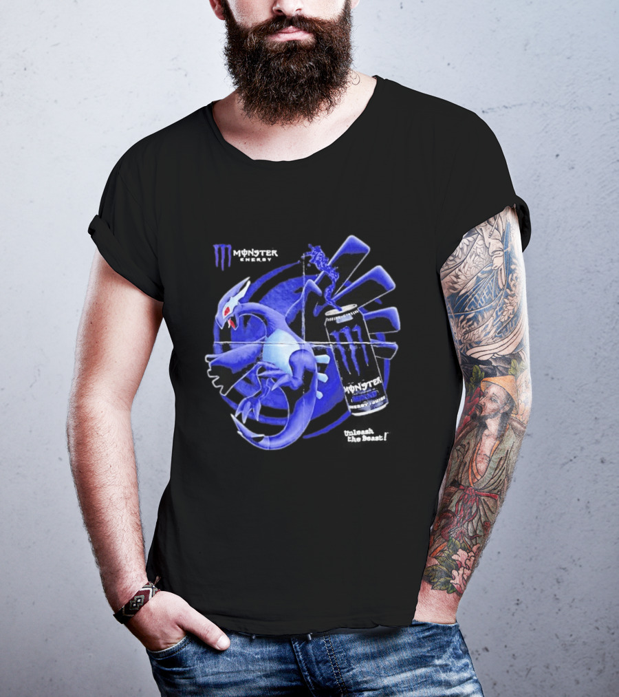 Shadow Lugia Meets Monster Energy Mixxd Burst Fusion T-Shirt