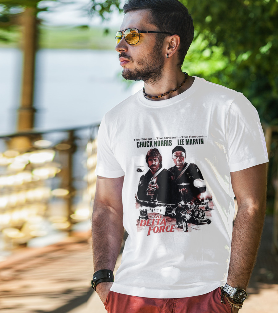 The Delta Force 1986 Chuck Norris Lee Marvin Movie T-Shirt