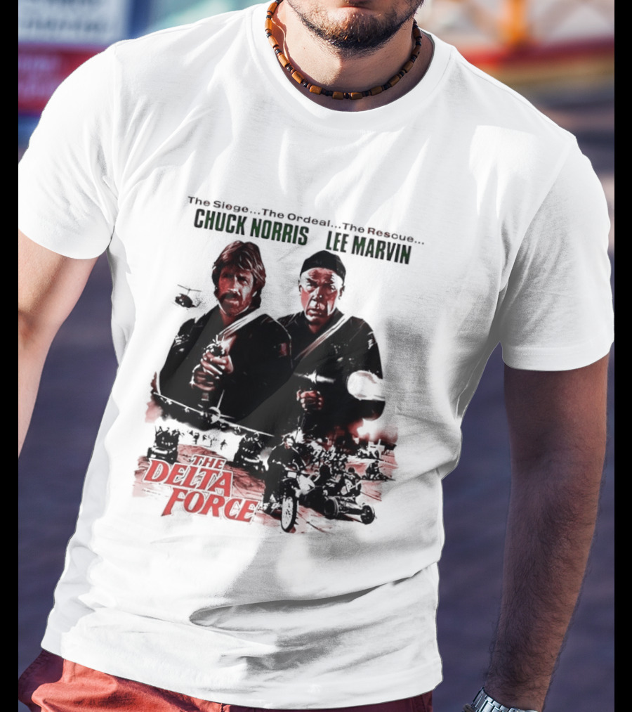 The Delta Force 1986 Chuck Norris Lee Marvin Movie T-Shirt