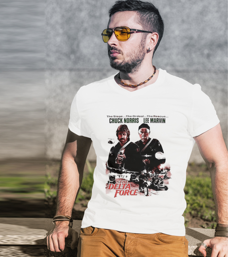 The Delta Force 1986 Chuck Norris Lee Marvin Movie T-Shirt