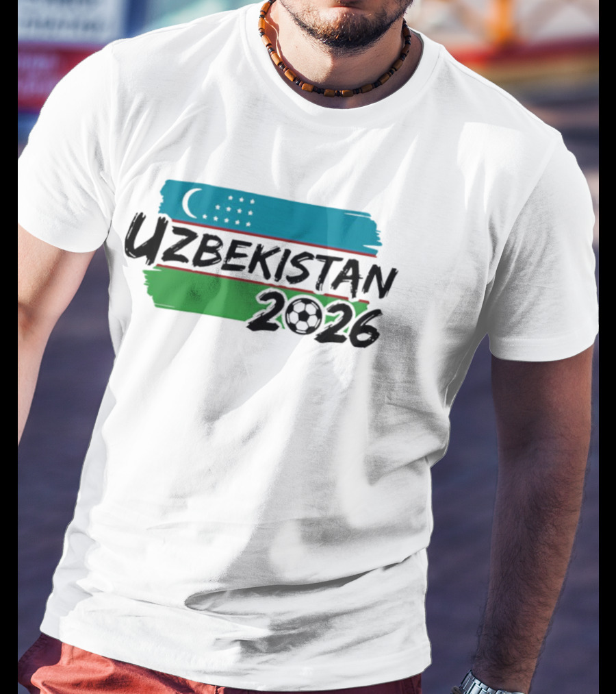 Uzbekistan 2026 National Team World Cup Soccer Flag T-Shirt