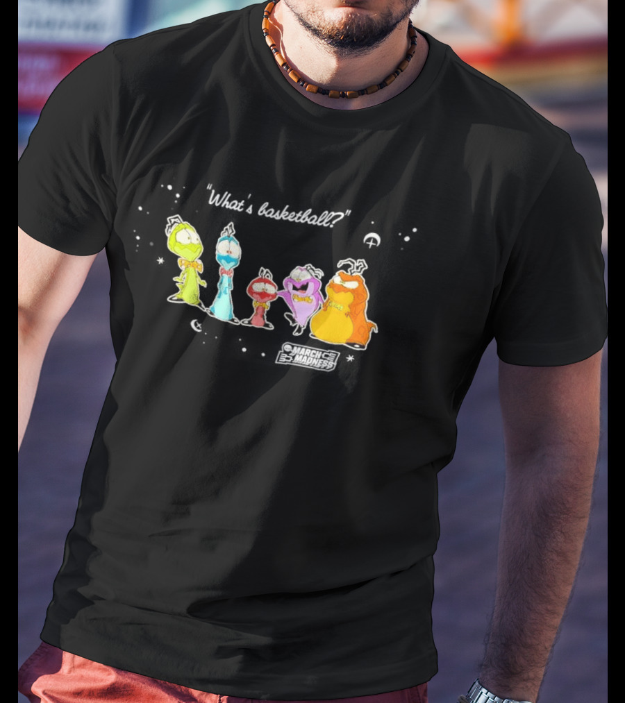 March Madness Cartoon Characters With Bowties And Unique Expressions T-Shirt