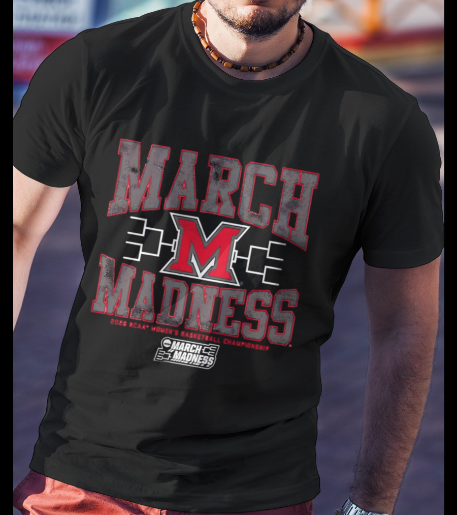 Miami OH RedHawks 2026 March Madness Women's Basketball Championship T-Shirt