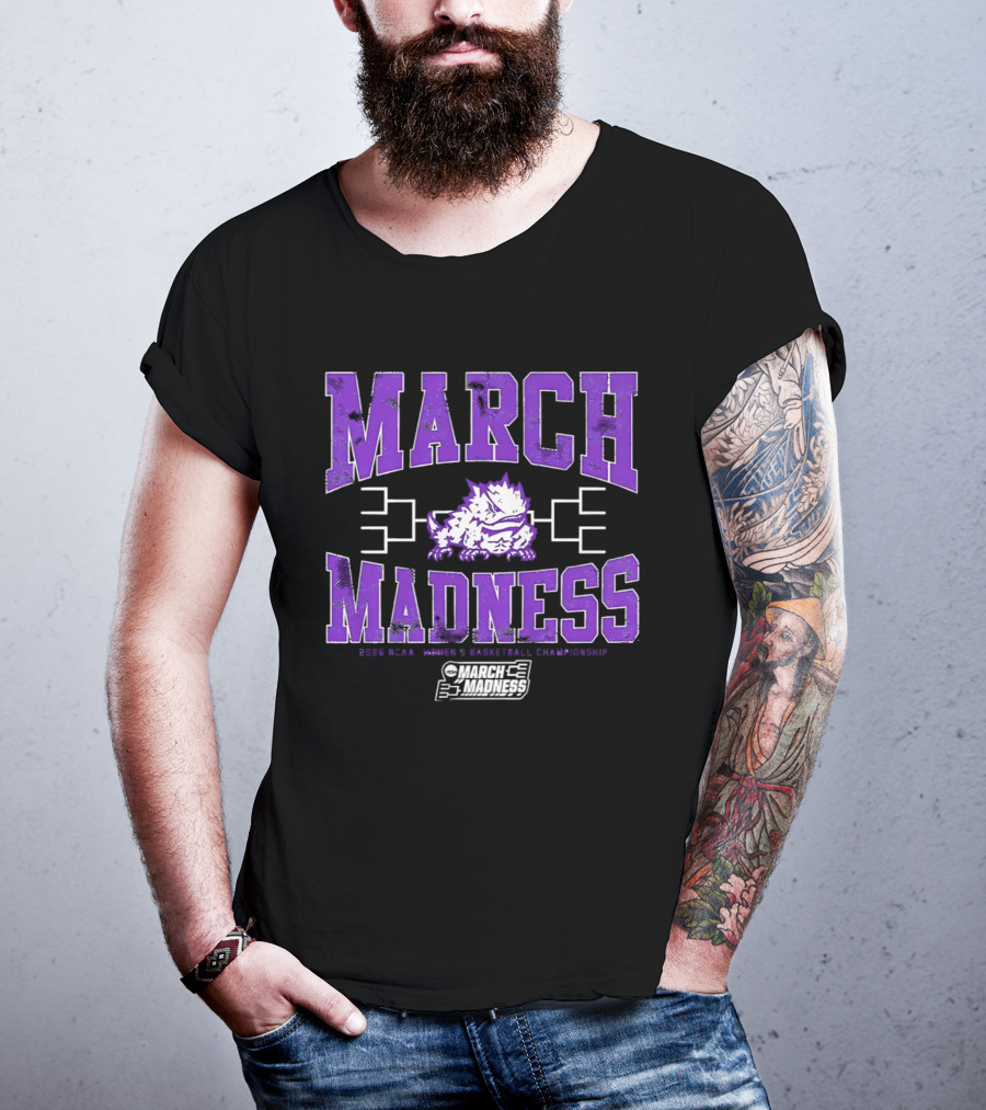 TCU Horned Frogs March Madness 2026 NCAA Women's Basketball Championship T-Shirt